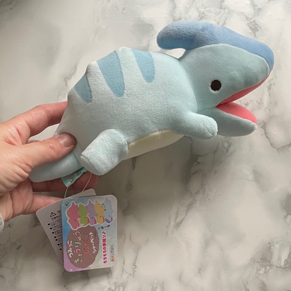 Dinosaur Tsumikko Amuse 8" Plush Blue Stuffed Toy Japan